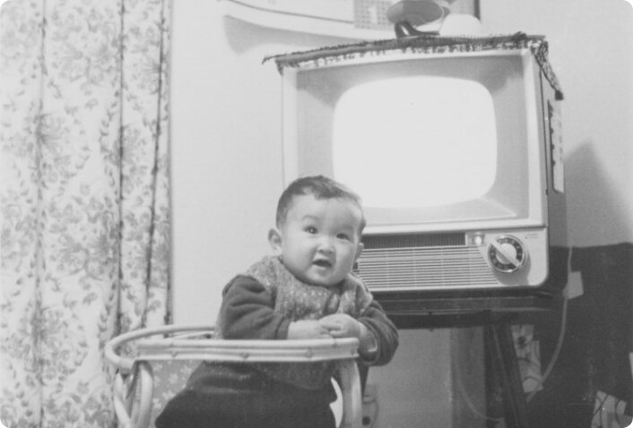 白黒テレビ